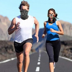 Balaclavas Bandana Face Mask Neck Gaiter- Dust Wind UV Protection Vivid 3D Mouth Cover for Women Men - Color Milk - C0198R7O4...
