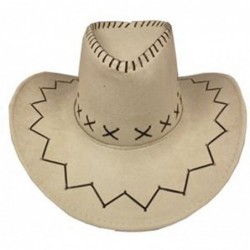 Cowboy Hats Mens Womens Cowboy Cowgirl Hat Whipstitched Felt Chin Strap - Grey - CM18E8IECT4 $26.87