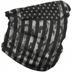 Balaclavas Rave Bandana for Men Women Neck Gaiter Scarf Dust Wind Balaclava Headwear - Camouflage American Flag - C3197SMCKA6...