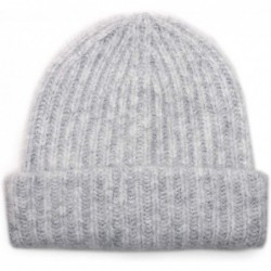 Skullies & Beanies Women's Winter Knitted Rib Hat - Grey - CD18GLSTRAG $21.65