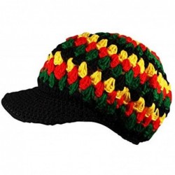 Skullies & Beanies Fashion Unisex Summer Spring or Winter Visor Beanie Knit Hat Cap Crochet Men Women Ski Hats - Black R-g-y ...