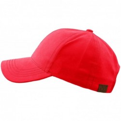 Baseball Caps Everyday Unisex Light Plain Blank Baseball Sun Visor Solid Cap Dad Hat - Hot Pink - CP1853G8G2A $16.91
