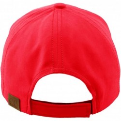Baseball Caps Everyday Unisex Light Plain Blank Baseball Sun Visor Solid Cap Dad Hat - Hot Pink - CP1853G8G2A $12.17