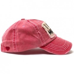 Baseball Caps Women's Distressed Hat I Love My Truck Patch Embroidery Adjustable Cap- Rose Beach Pink - C4195R4YNZ3 $18.66