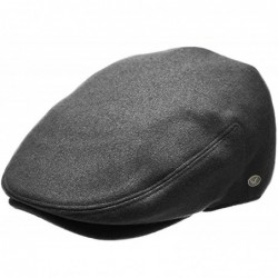 Newsboy Caps Men's Herringbone Wool Tweed Newsboy Ivy Cabbie Driving Hat - Charcoal - CS18783CLK9 $31.18