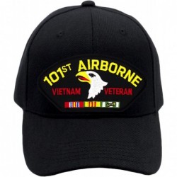 Baseball Caps 101st Airborne Division - Vietnam Veteran Hat/Ballcap Adjustable One Size Fits Most - Black - CE189YLO98N $43.44