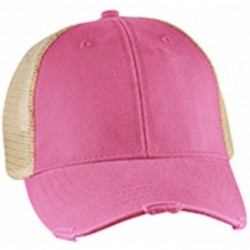 Baseball Caps Durable Structured Ollie Cap - Neon Pink/Tan - CU12NZ5KM6L $24.33