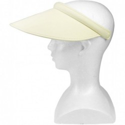 Sun Hats Women's Summer Sun UV Protection Visor Wide Brim Clip on Beach Pool Golf Cap Hat - Beige - C4189XOX086 $14.33