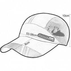 Bucket Hats Unisex Mesh Brim Tennis Cap Outside Sunscreen Quick Dry Adjustable Baseball Hat - C-light Gray - CH17YZM3YQH $18.55