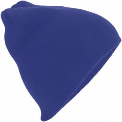 Skullies & Beanies Plain Basic Knitted Winter Beanie Hat - Yellow - CL12N39BS9Y $12.88