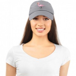 Baseball Caps Flamingo Hat Women's Baseball Cap - Gray - CE18M642CX5 $17.06