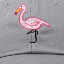 Baseball Caps Flamingo Hat Women's Baseball Cap - Gray - CE18M642CX5 $17.06