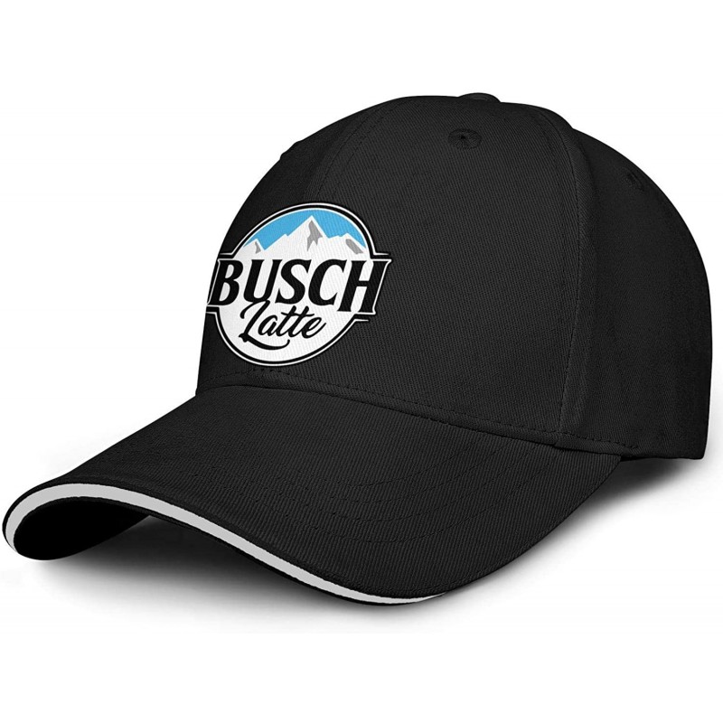 Baseball Caps Dad Busch-Light-Busch-Latte-Beer- Strapback Hat Fashion mesh Caps - Black - CT1945OA39S $25.92