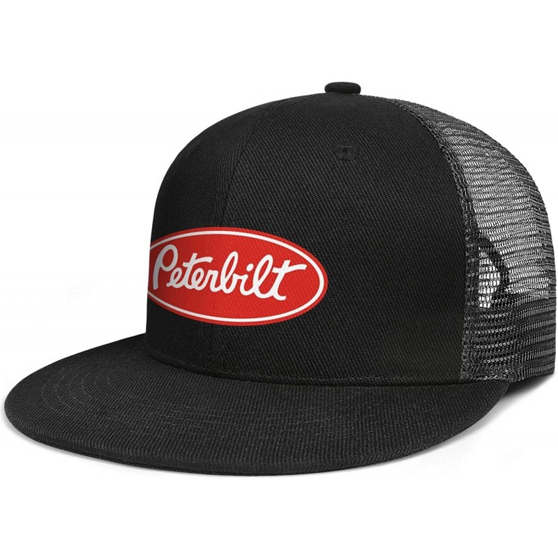 Baseball Caps Men Novel Baseball Caps Adjustable Mesh Dad Hat Strapback Cap Trucks Hats Unisex - Black-8 - CY18AHCD967 $25.78