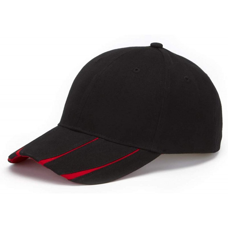 Baseball Caps Legend Cap (LG102) - Black/Red - CB11V8WZ55B $16.15
