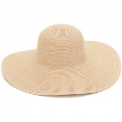 Sun Hats Natural Floppy Hat - Natural - CO18O3YOGNN $58.42