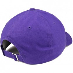 Baseball Caps Palm Tree Embroidered Soft Low Profile Adjustable Cotton Cap - Purple - CG185HTMSY2 $23.99