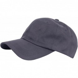 Baseball Caps Men Suede Washing Design Plus Size XL XXL Big Army Cap Baseball Hat Truckers - Gray - C7187OZQSHX $36.49
