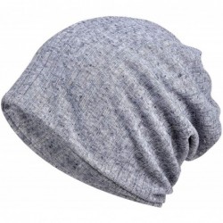 Skullies & Beanies Cotton Fashion Beanies Chemo Caps Cancer Headwear Skull Cap Knitted hat Scarf for Women - E-2pack - C818XX...