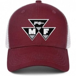 Baseball Caps Snapback Mesh Baseball Cap Fashion Mesh Dad Hat Relaxed Fit Trucker Hats Unisex Adjustable - Burgundy - CB18UNC...