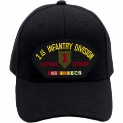 Baseball Caps 1st Infantry Vietnam Veteran Hat/Ballcap Adjustable One Size Fits Most - Black - CA18NDHU5RA $47.57