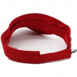 Visors Moisture Management Out Door Sports Sun Visors- Quick Dry Hat - Red - CI18283Y48H $24.29