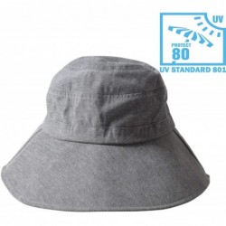 Sun Hats Womens Leisure Solid Colour Sun Hat Sun-Proof for Outdoor Activities - Blue - CK18ONSS5YO $18.18