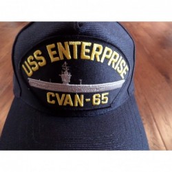 Baseball Caps USS Enterprise CVAN-65 Navy Ship HAT U.S Military Official Ball Cap U.S.A Made - C4186RXI95A $33.24