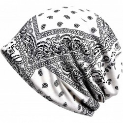 Skullies & Beanies Women's Stylish Cotton Beanie Chemo Cap Tiara Skull Cap Infinity Knit Cap Scarf - 0118 3pack B+ly+l - CA18...