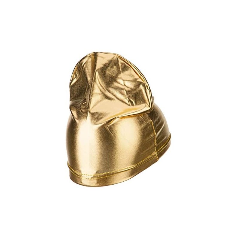 Skullies & Beanies Spandex Dreadlock Skull Cap - Thin - Gold - C218YMW959C $11.85