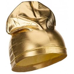 Skullies & Beanies Spandex Dreadlock Skull Cap - Thin - Gold - C218YMW959C $11.85