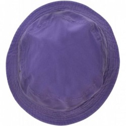 Bucket Hats 100% Cotton Bucket Hat for Men- Women- Kids - Summer Cap Fishing Hat - Lilac - CJ18H2Q953N $18.64
