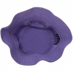 Bucket Hats 100% Cotton Bucket Hat for Men- Women- Kids - Summer Cap Fishing Hat - Lilac - CJ18H2Q953N $18.64