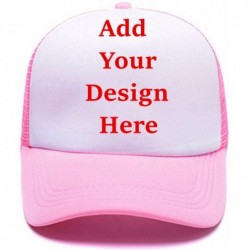 Baseball Caps Personalized Snapback Trucker Hats Custom Unisex Mesh Outdoors Baseball Caps - Pink - CM18ECYSHWL $21.77