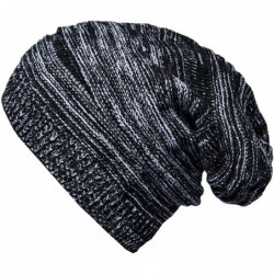 Skullies & Beanies 2 Pack Winter Slouchy Beanie Hat for Women & Men- Knit Soft Cozy Oversized Warm Hats - B-nvbk - C918HSARAG...