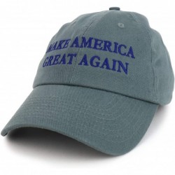Baseball Caps Made in USA Donald Trump Soft Cotton Cap - Make America Great Again Embroidered - Charcoal - C512JDJY38Z $41.46
