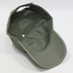 Baseball Caps Blank Dad Hat Cotton Adjustable Baseball Cap - Olive Green - CT12OB7EDH8 $13.97