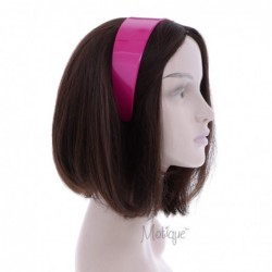 Headbands Hot Pink 2 Inch Hard Plastic Headband with Teeth Women and Girls wide Hair band (Motique Accessories) - Hot Pink - ...