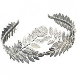 Headbands Gold/Silver Multi Style Costume Crown Hairband Leaf Branches Lady Girls Tiara Hairband - Silver 1 - C118D37RM4T $13.96