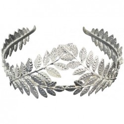 Headbands Gold/Silver Multi Style Costume Crown Hairband Leaf Branches Lady Girls Tiara Hairband - Silver 1 - C118D37RM4T $13.96