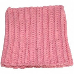 Skullies & Beanies Handmade Knitted Pussy Cat Ear Beanie Hat for Women's March Winter Gifts - Pink - CO189S73S8K $15.22