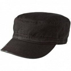 Baseball Caps Men's Distressed Military Hat - Black - C811QDS1SLZ $23.26
