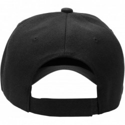 Baseball Caps 2pcs Baseball Cap for Men Women Adjustable Size Perfect for Outdoor Activities - Black/Black - CS195CW9K9N $14.64