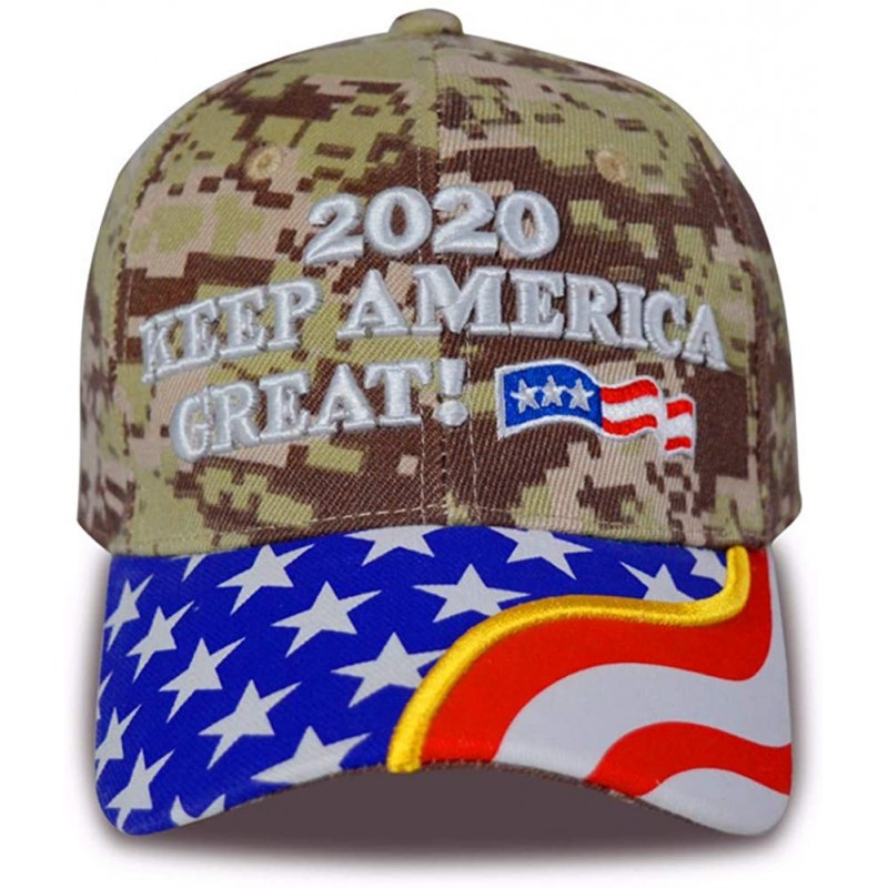 Baseball Caps Make America Great Again Donald Trump USA Cap Adjustable Baseball Hat - Light Camo - CT198N322WZ $15.60
