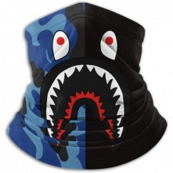 Balaclavas Bape Shark Half Blue Camo Neck Gaiter Warmer Windproof Mask Dust Face Clothing Free UV Face Mask - CP1970G7T07 $32.83