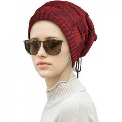 Skullies & Beanies Beanie Hat for Women and Men Slouchy Beanie Cap Winter Warm Hats Knit Thick Skull Cap - Red - CJ18XT795OW ...