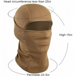 Balaclavas Balaclava - Breathable Face Mask Sun UV Protection for Motorcycle - Brown - CW192ZGNGZT $19.47