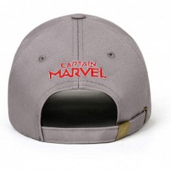 Baseball Caps Women Girls Captain Carol Danvers Caps Cosplay Hat Adjustable Shield Baseball Caps Grey - CA18R9G323H $19.92