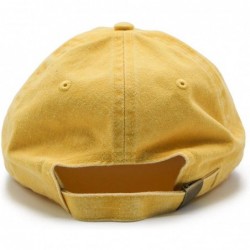 Baseball Caps Mens Embroidered Adjustable Dad Hat - Avocado Embroidered (Yellow) - CA18WLKNXM3 $29.82
