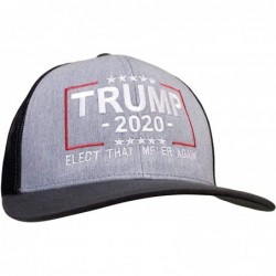 Baseball Caps Political Elect That MF'ER Again Trump 2020 Embroidered Trucker Mesh Snapback Hat - CV18U4EG3RK $33.98